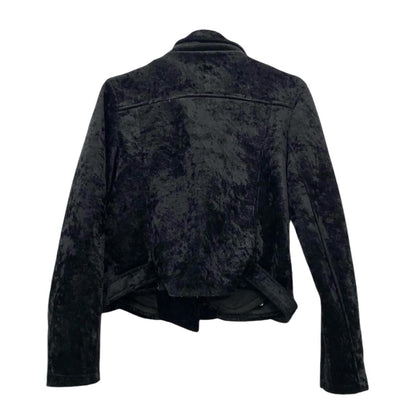 90s velvet biker bomber jacket