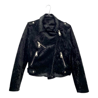 90s velvet biker bomber jacket