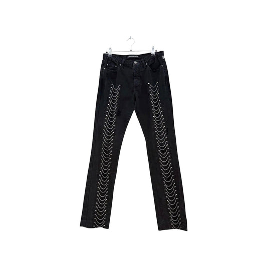 Versace JC leg chain jeans