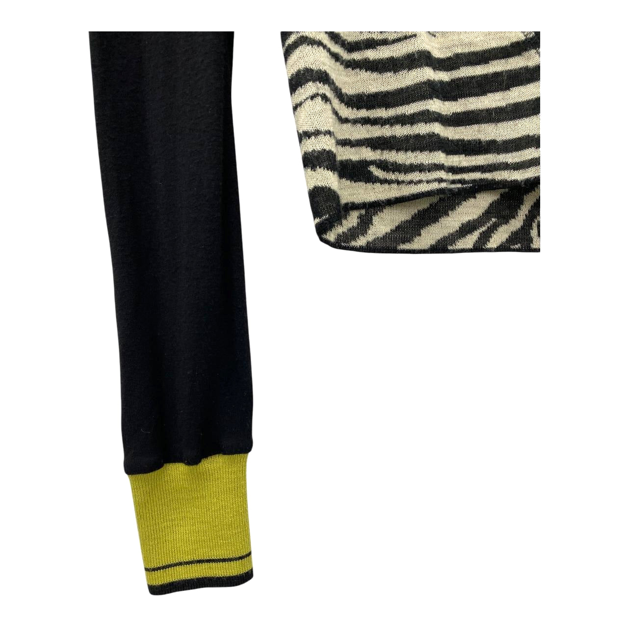 Patchwork zebra polo blouse