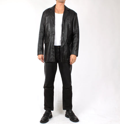 Men's leather blazer