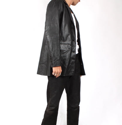 Men's leather blazer